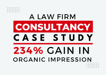 Law firm SEO case study growth chart