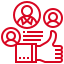 Social media management icon
